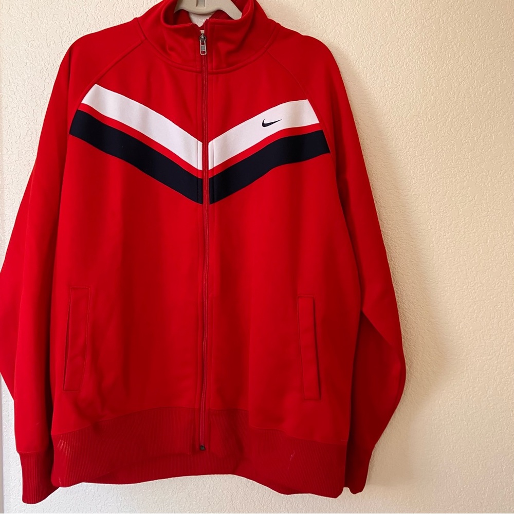 Nike Men's Red Track Jacket XXL good used condition